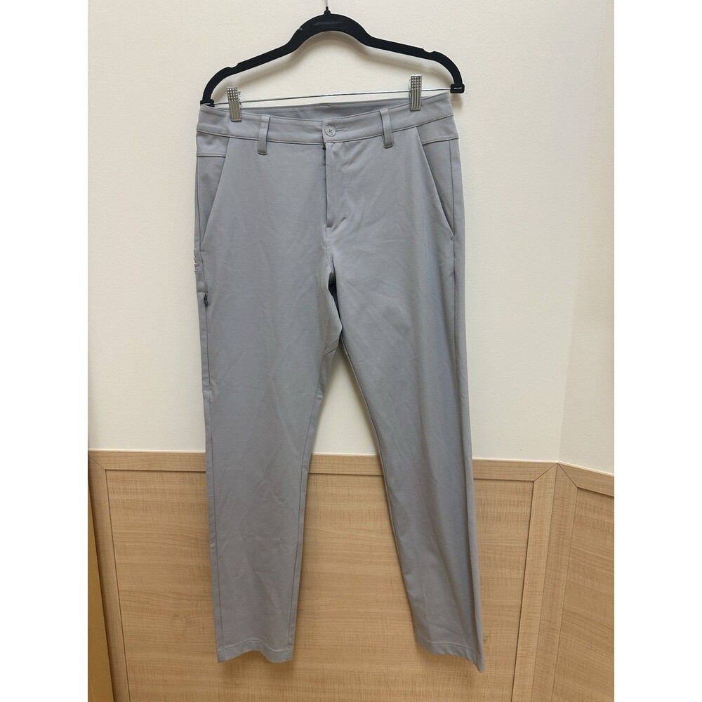 BYLT Premium Basic Everyday Pant Mens Size 33 x 30 Slim Fit Gray Khaki NWOT